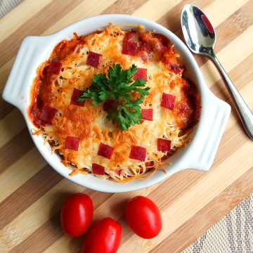 Beefy Macaroni Casserole