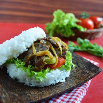 Burger Nasi Isi Daging