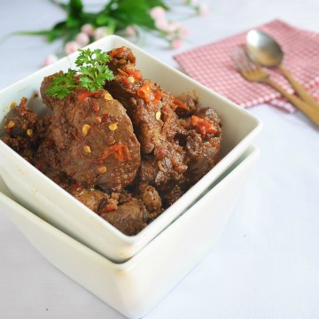  Hati Ayam Masak Kecap Pedas