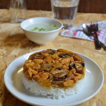  Nasi Ayam Jamur Kukus