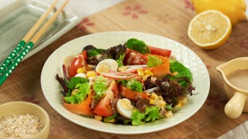  Salad Sayur Saus Wijen