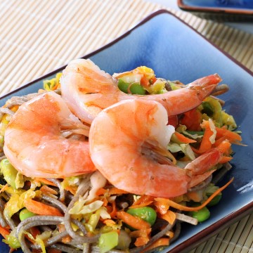  Soba Salad Pepaya Udang